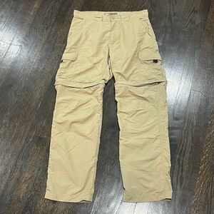 Rufiji Cargo Pants Womens‎ Medium Beige Convertible Hiking Bugtech Outdoors